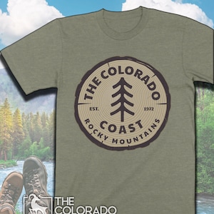 Aspen Wood Slice | Rocky Mountain | Trending Colorado Gifts | Rocky Mountain | National Forest Style | UNISEX SHIRT