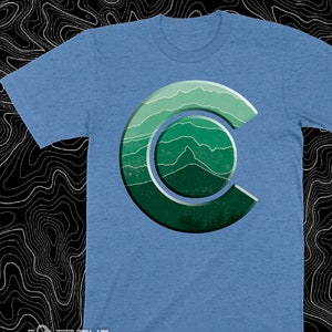 Die Colorado Coast Topographie T-shirt | Colorado Geschenk | 14ers | Rocky Mountains rufen | Karte | Hemden sind UNISEX