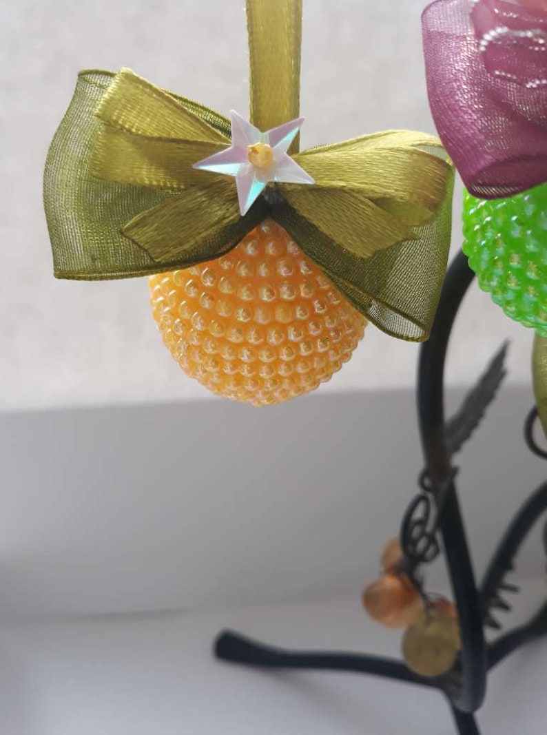 Christmas ornament Christmas baubles Handmade baubles Set of four baubles