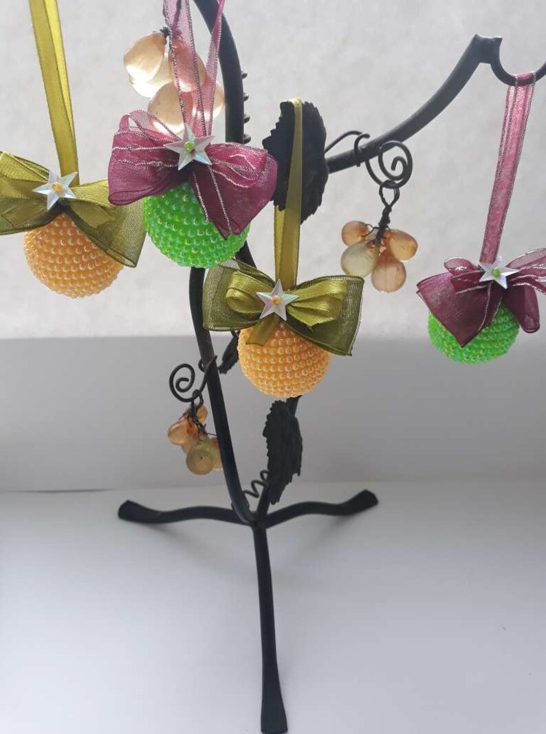 Christmas ornament Christmas baubles Handmade baubles Set of four baubles