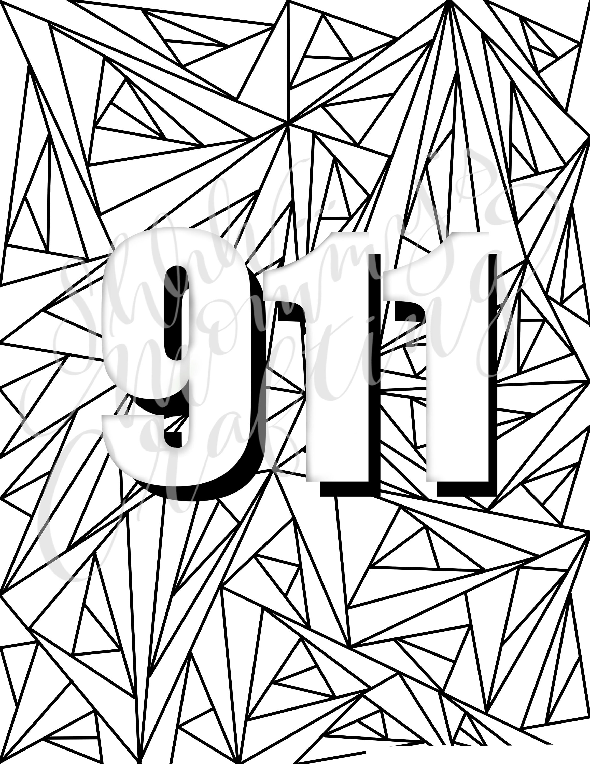 911 Dispatcher Coloring Pages Printable