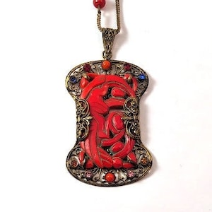 Vintage Czech Glass Necklace, 1930&#39;s, Vintage Jewelry