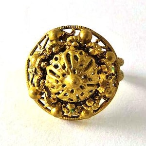 Vintage Art Nouveau Czech  Ring, 1920&#39;s