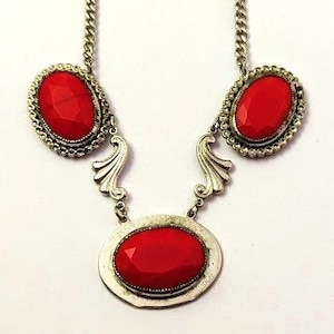 Vintage Czech Glass Necklace, 1930&#39;s, Vintage Jewelry