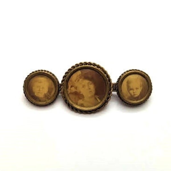 Civil War Era Memorial Pin, 1800's, Vintage Jewelry