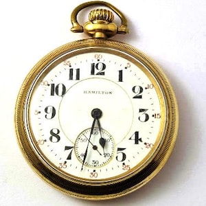 Vintage Hamilton 21-Jewel Railroad Pocket Watch, 1920&#39;s, Vintage Watches