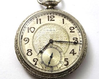 Vintage Elgin Pocket Watch, 1920's, Vintage Watches