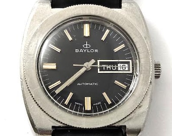 Vintage Baylor Men's Automatic Diver Wrist Watch, 1960's, Vintage Watches
