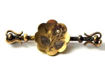 Victorian Gold Filled Pin, 1900's, Vintage Jewelry