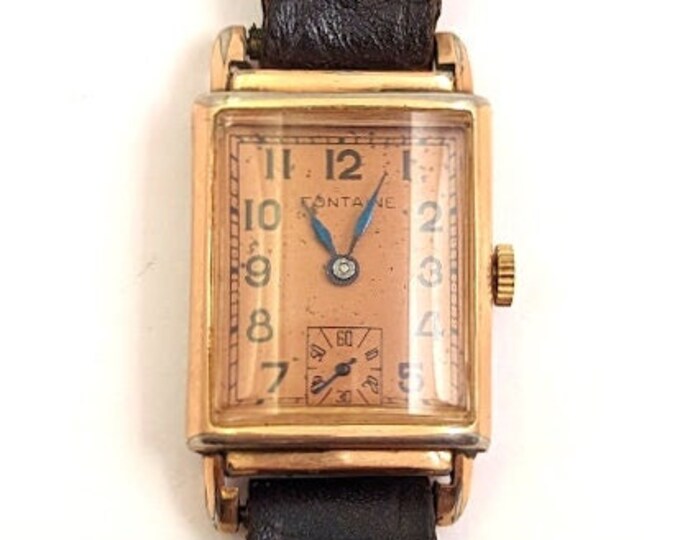Vintage Fontane Men's Watch 1940's Vintage Watches Etsy