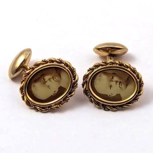 Victorian Mourning Cufflinks, 1900's