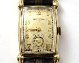 Vintage Bulova Men's Wrist Watch, 1940's, Vintage Watches