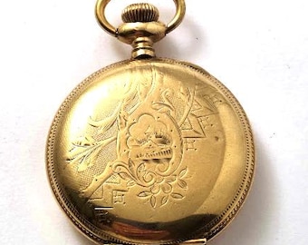 Vintage Waltham Pocket Watch in Gold Filled Hunter's Case, 1900's, Vintage Watches