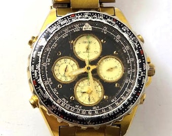Vintage Seiko Flightmaster Men's Wrist Watch, 1980's, Vintage Watches