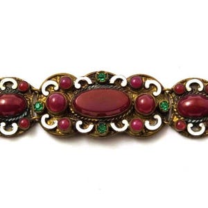 Vintage Czech Glass Bracelet, 1920&#39;s