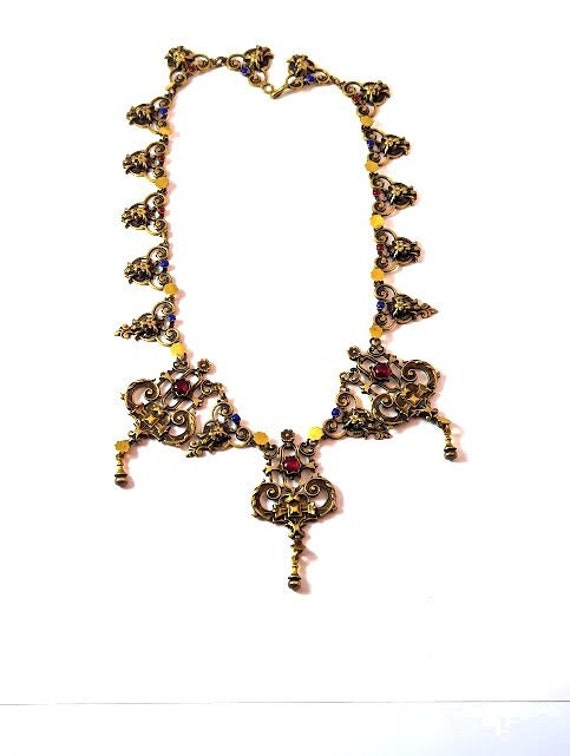 Vintage Austro-Hungarian Necklace, 1930's, Vintag… - image 2