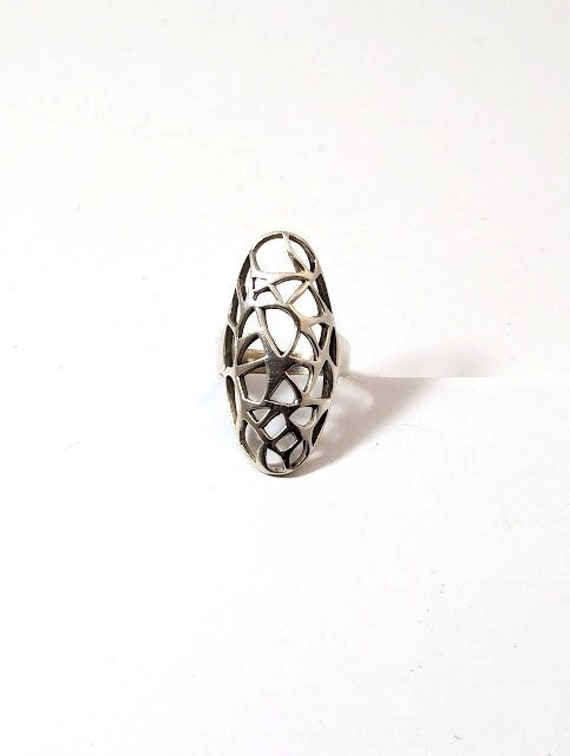 Vintage MCM Mid-Century Sterling Ring, 1950's