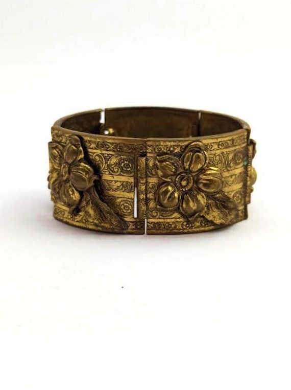 Vintage MCM Bracelet in Brass, 1960's Vintage Jewe