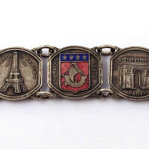 Vintage Paris France Souvenir Bracelet, 1950&#39;s, Vintage Jewelry