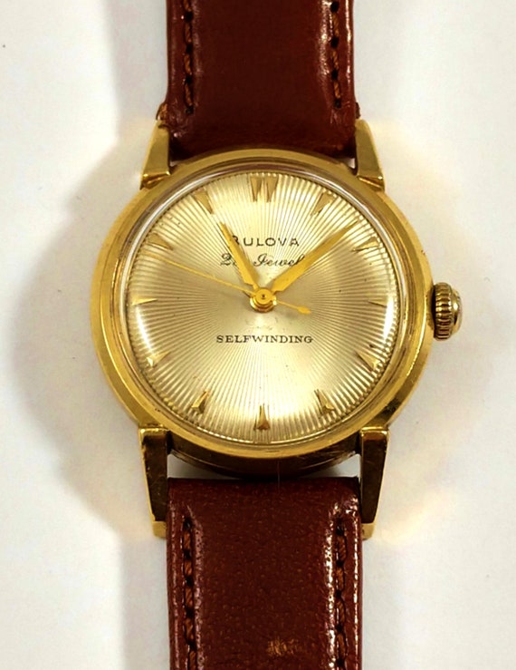 Bulova 14k Gold Vintage Men's Watch, 1960's