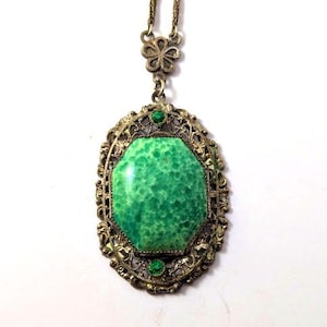 Vintage Czech Glass Necklace, 1930&#39;s, Vintage Jewelry