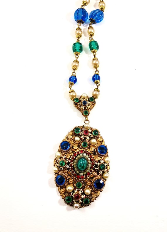 Art Deco Czechoslovakian Necklace, 1930's