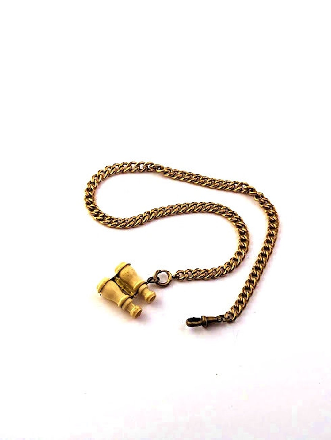 Vintage Pocket Watch Chain With Fob 1900's Vintage Etsy
