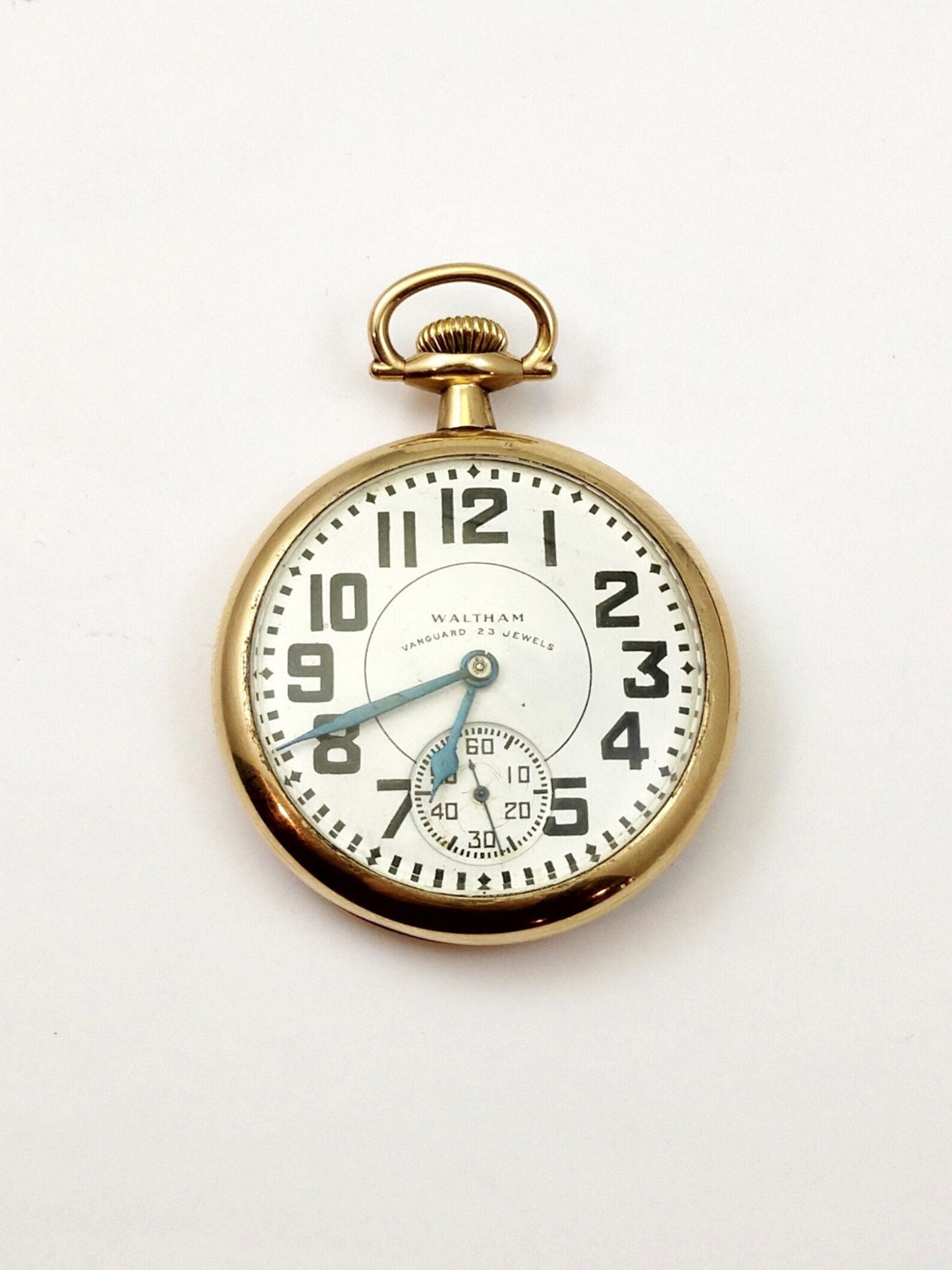 Waltham 23jewel Vanguard Pocket Watch 1940's Vintage Etsy UK
