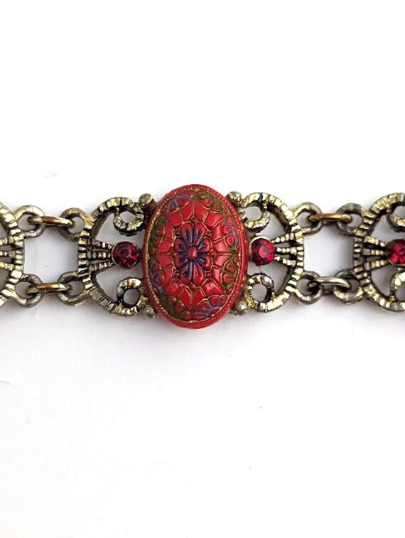 Vintage Egyptian Revival Bracelet, 1960's - image 2