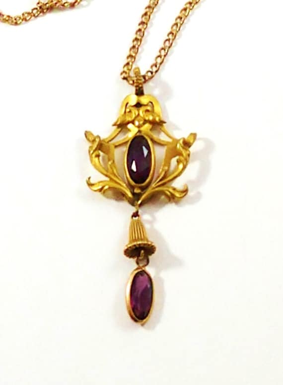 Victorian Lavalier Necklace, 1900's