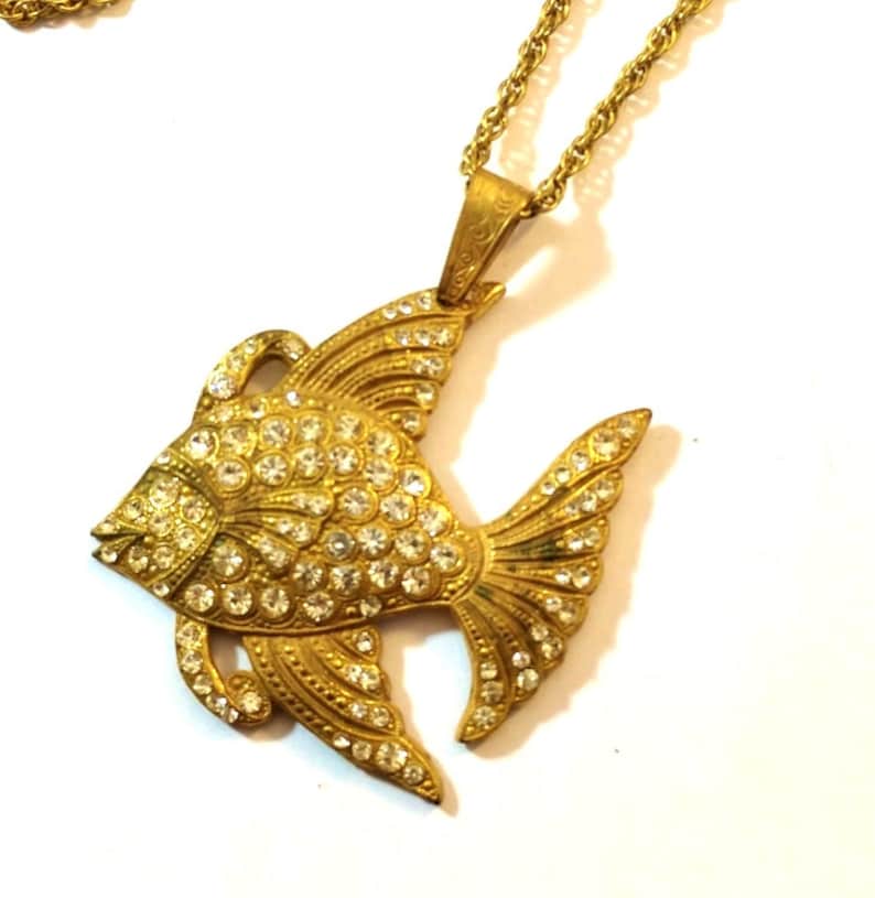 Miriam Haskell Fish Necklace 1940/'s