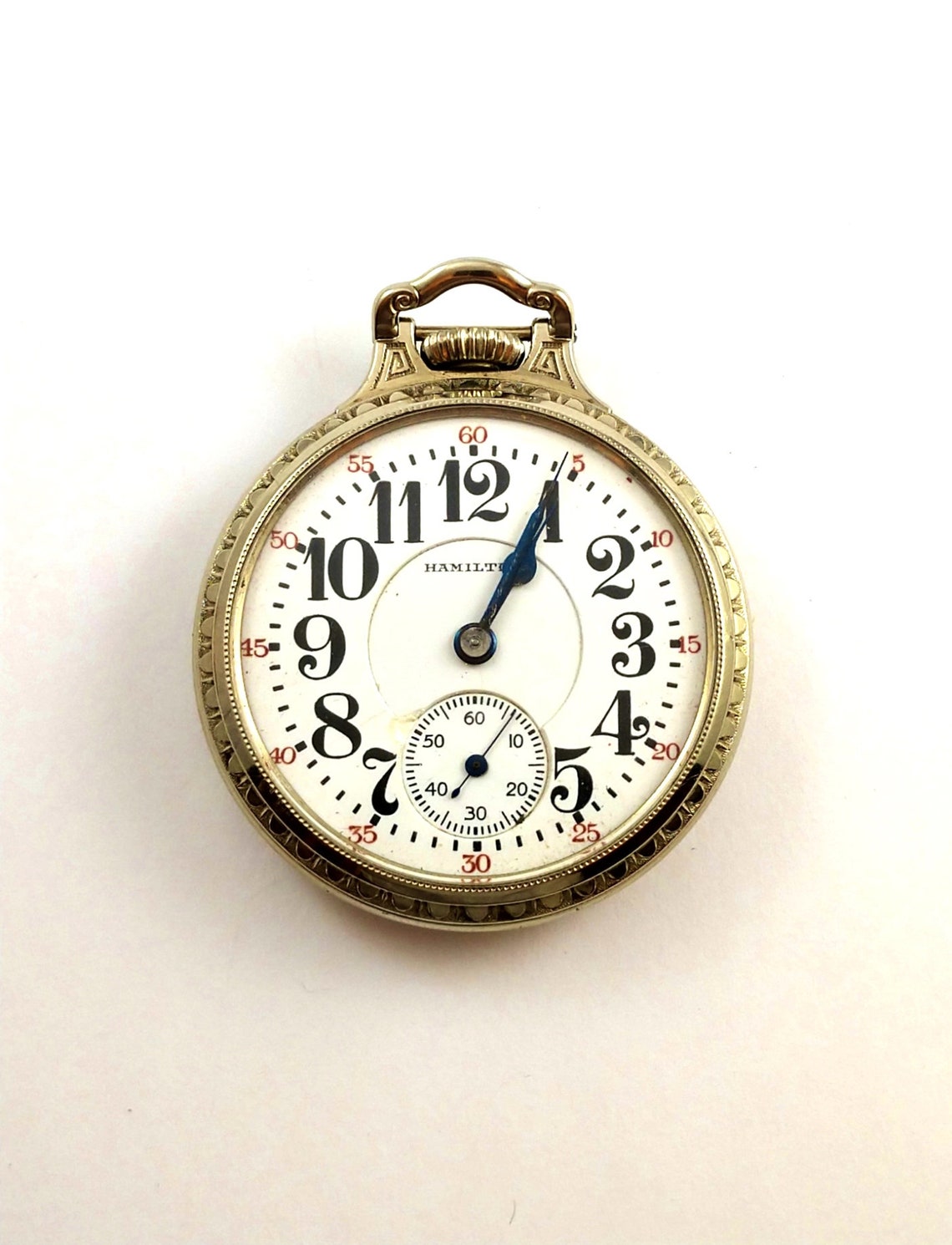 Vintage Hamilton Railroad Pocket Watch 1920's Etsy