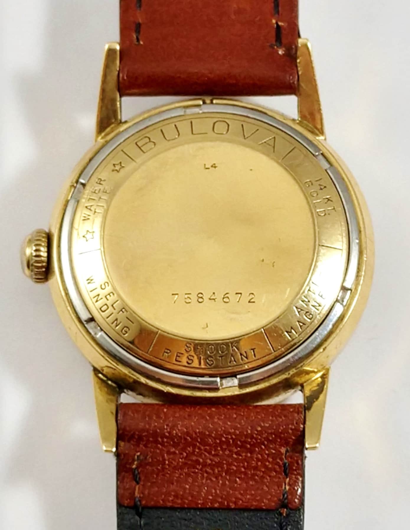 Bulova 14k Gold Vintage Men's Watch 1960's Etsy