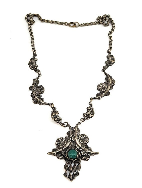 Vintage Czech Glass Necklace, 1930's, Vintage Jew… - image 2