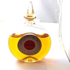 1960s Guerlain Shalimar Eau De Cologne Large Display Bottle