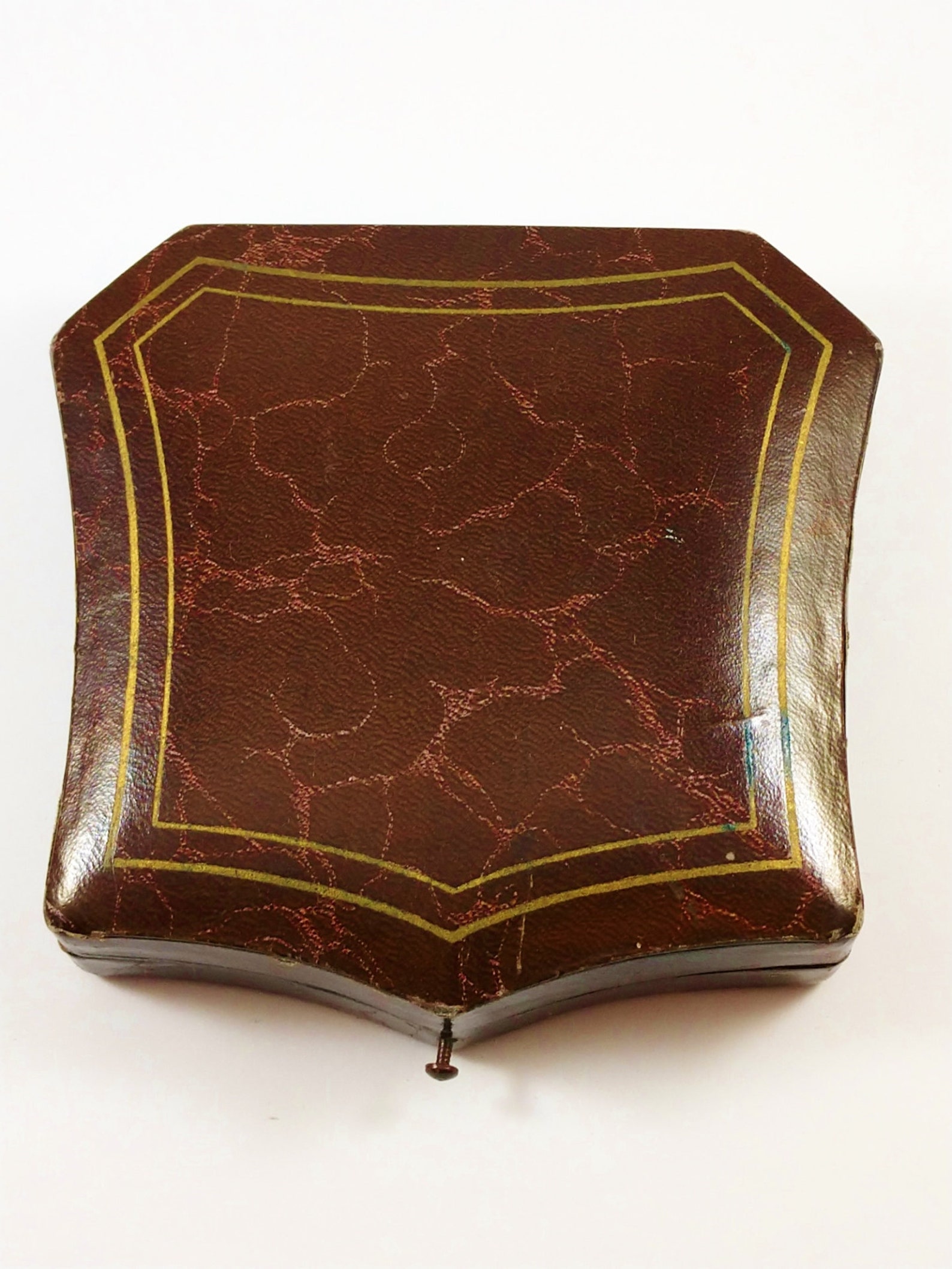 Vintage Leather Jewelry Box Etsy