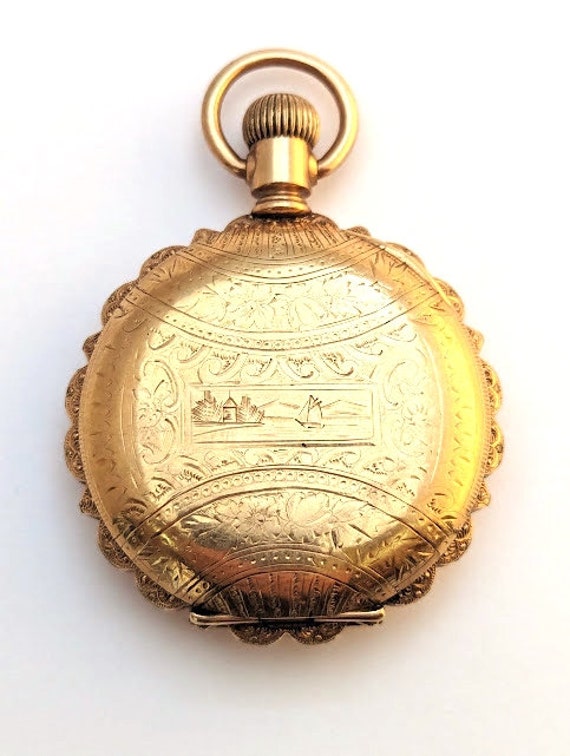 Antique Waltham Pocket Watch, 1800's, Vintage Wat… - image 2