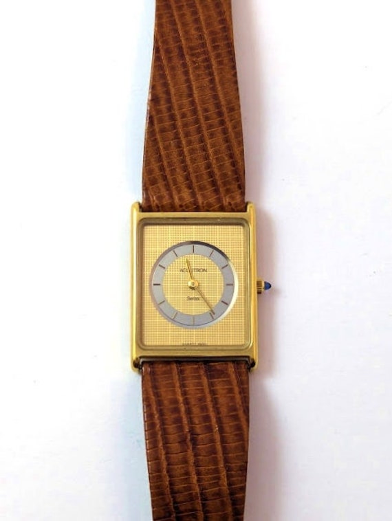 Vintage Accutron Men's Wrist Watch, 1980's, Vintag