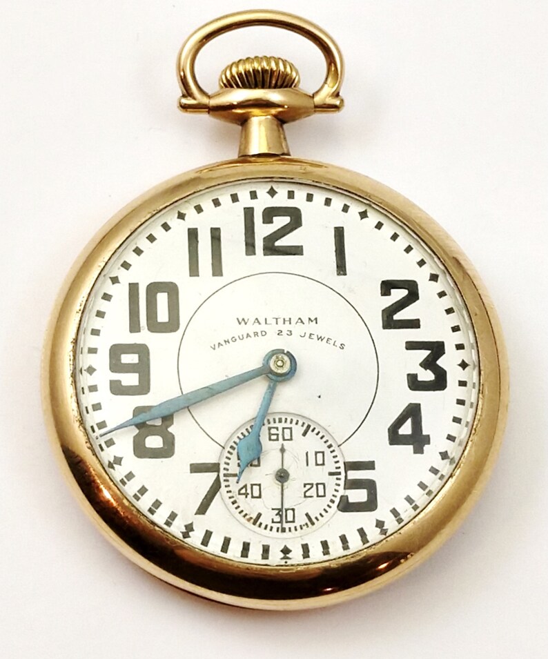 Waltham 23jewel Vanguard Pocket Watch 1940's Vintage Etsy UK