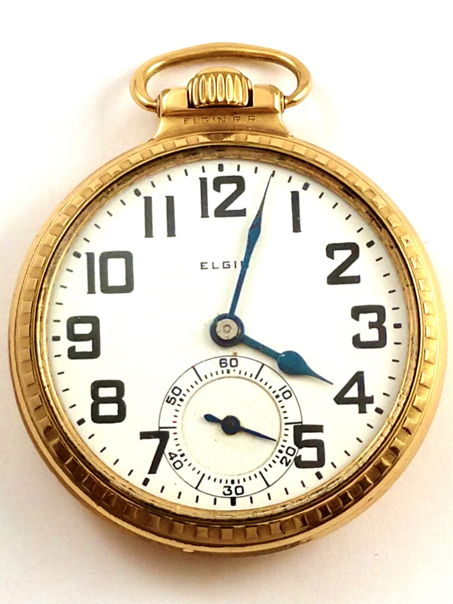 Vintage Elgin 21Jewel Railroad Pocket Watch 1920's Etsy