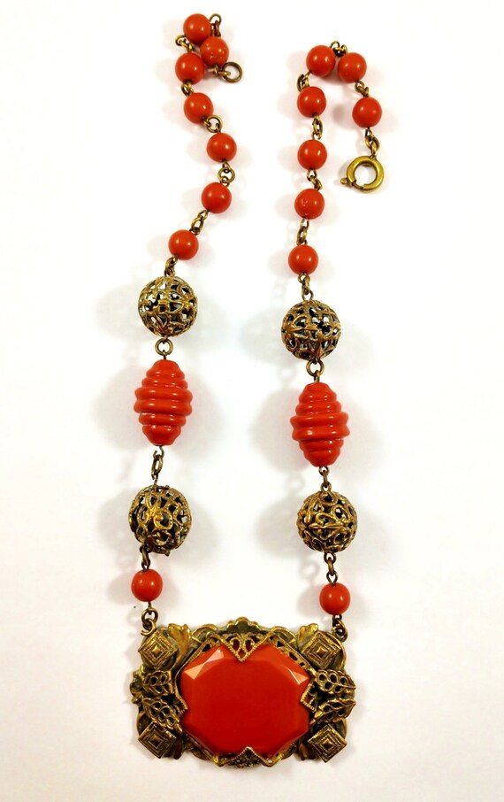 Vintage Czech Necklace, 1930's