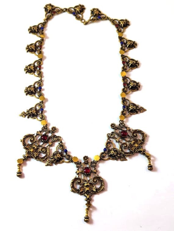Vintage Austro-Hungarian Necklace, 1930's, Vintag… - image 4