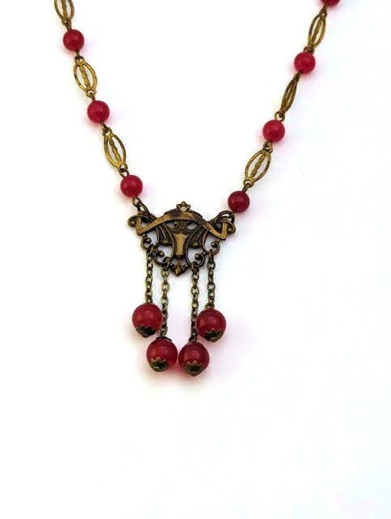 Vintage Czech Glass Necklace 1930 s Vintage Jewelry