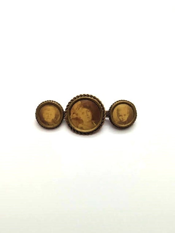 Civil War Era Memorial Pin, 1800's, Vintage Jewelr