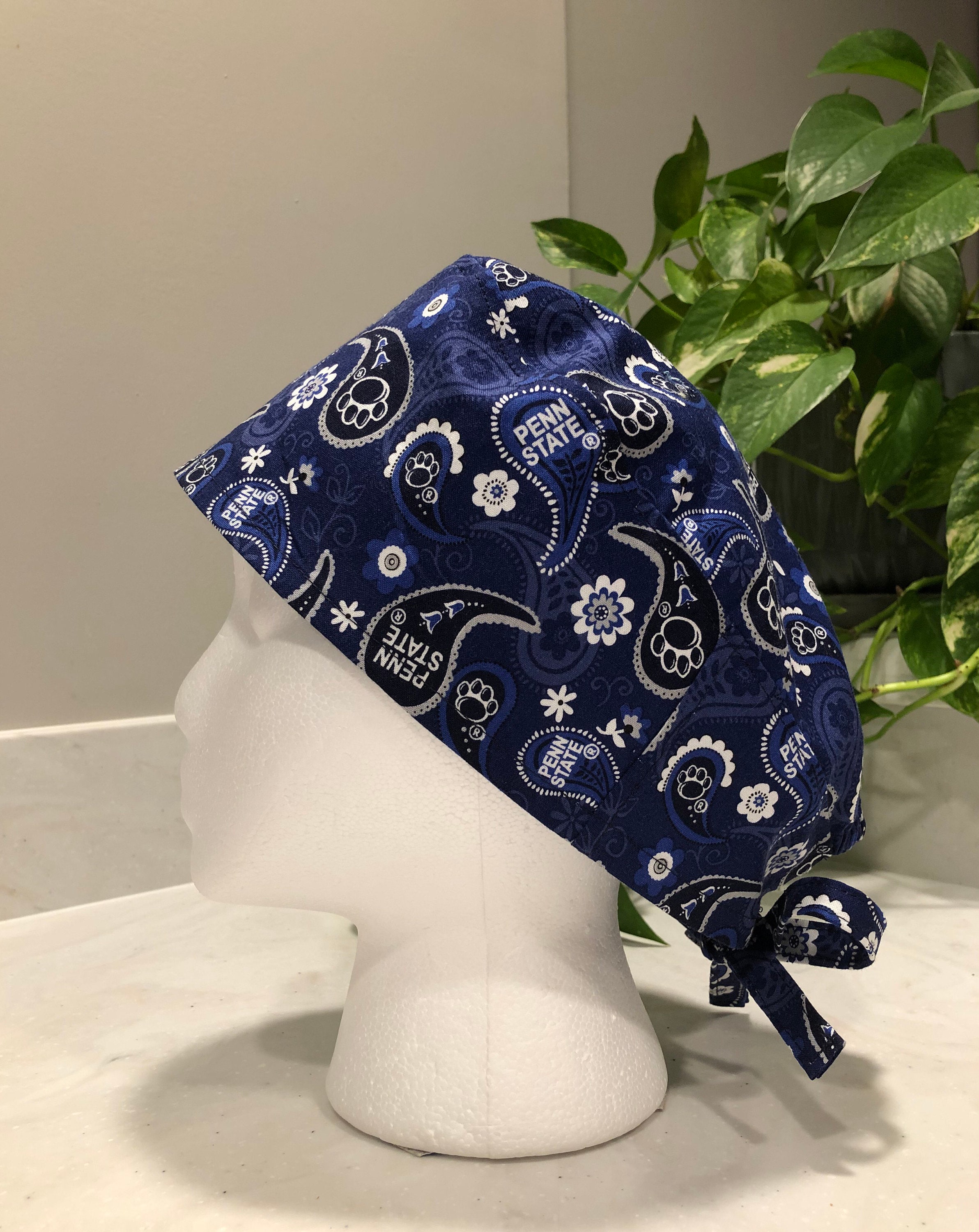 Penn State Paisley Print Scrub Cap PSU 