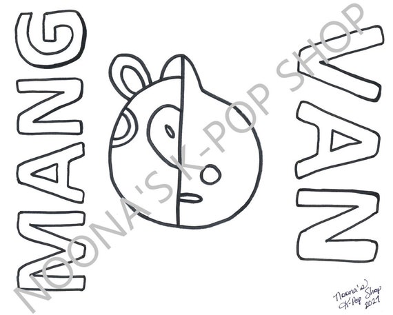 5000 Collections Bt21 Van Coloring Pages  HD