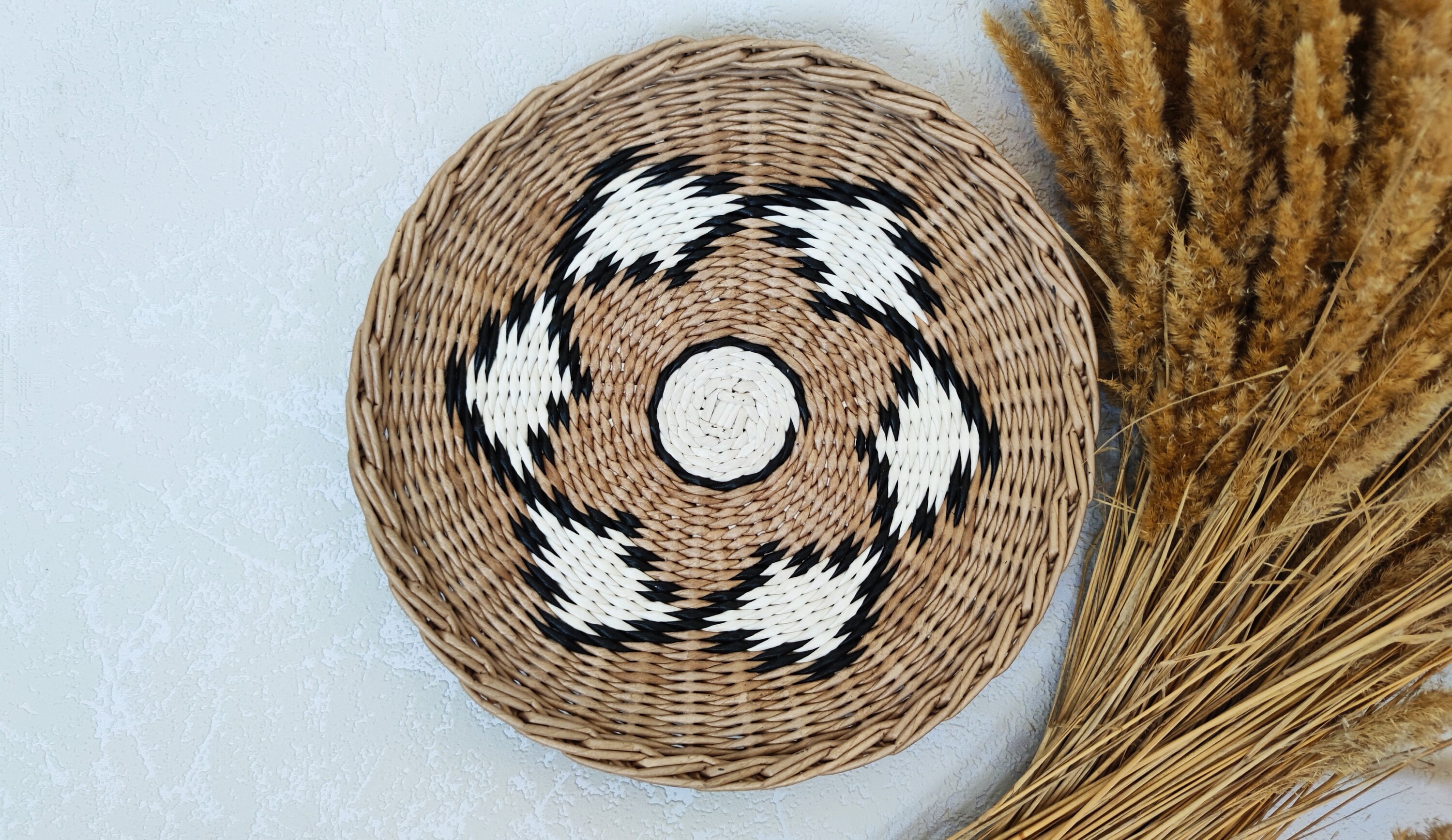 Gran conjunto de cestas de pared de 6 mimbres decoración de | Etsy