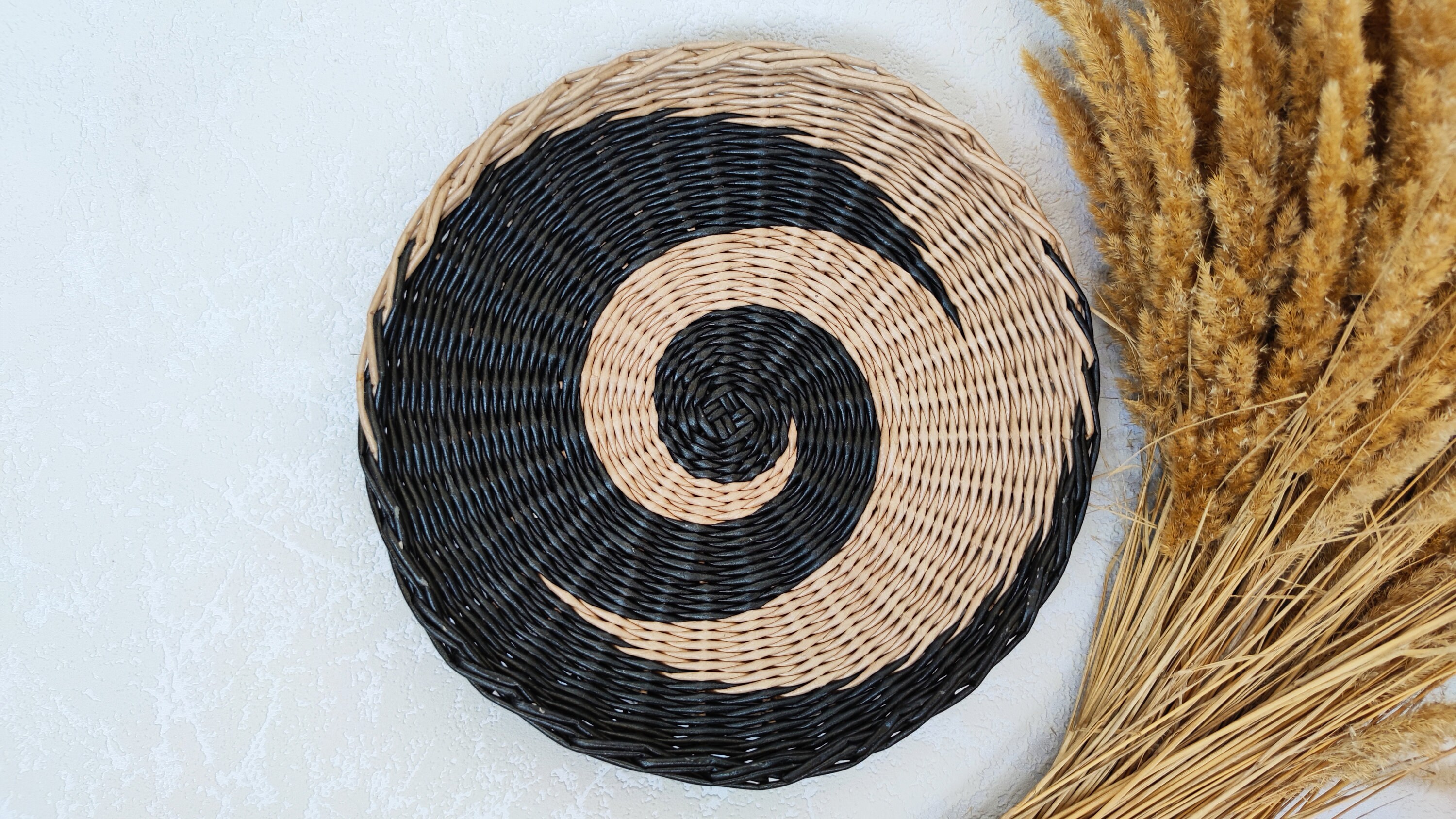 Gran conjunto de cestas de pared de 6 mimbres decoración de | Etsy