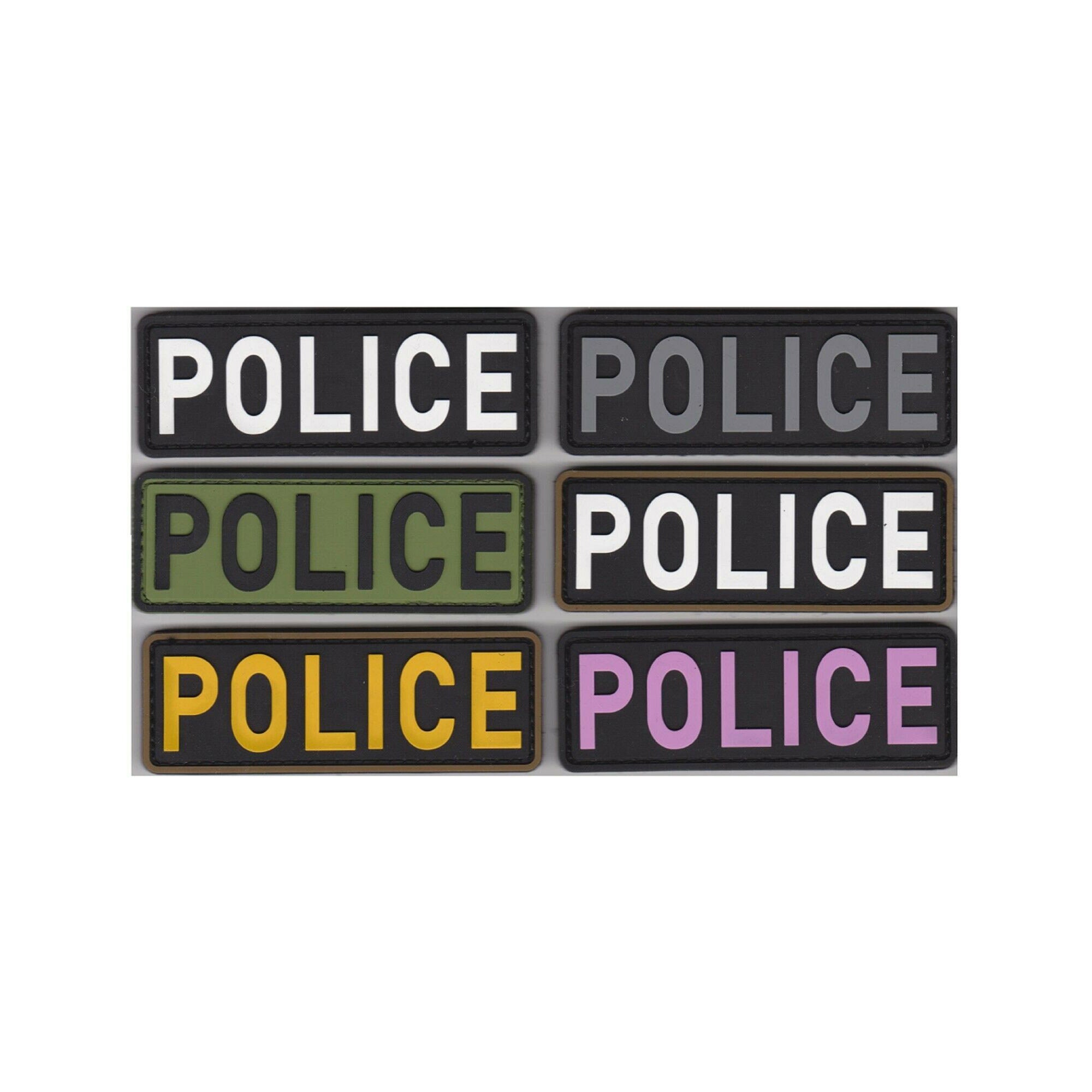 PVC Police Morale Patch Hook and Loop Backing for Vest and Etsy