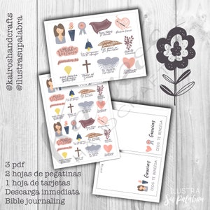 Mujer virtuosa, spreekwoord 31, estudio Bíblico, Bijbeljournaal, instant download, geloofsjournaling, stickers en español, digitale download